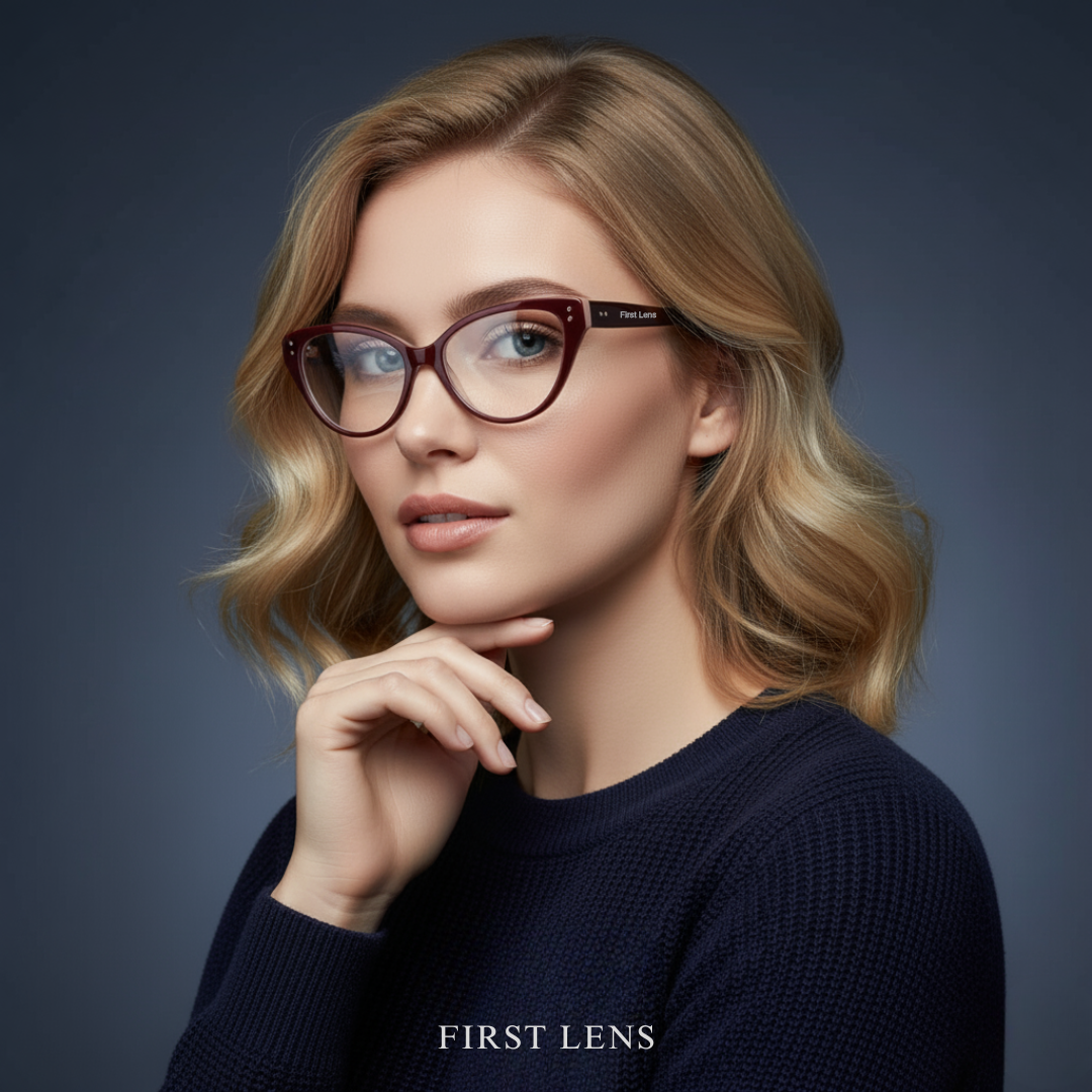 First Lens Ruby Blue Light Computer Glasses - B016