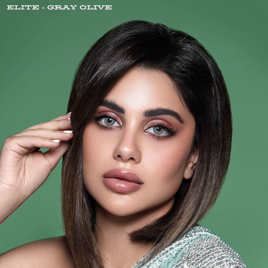 Bella Monthly Elite Collection Gray olive (2 Lens/Box)