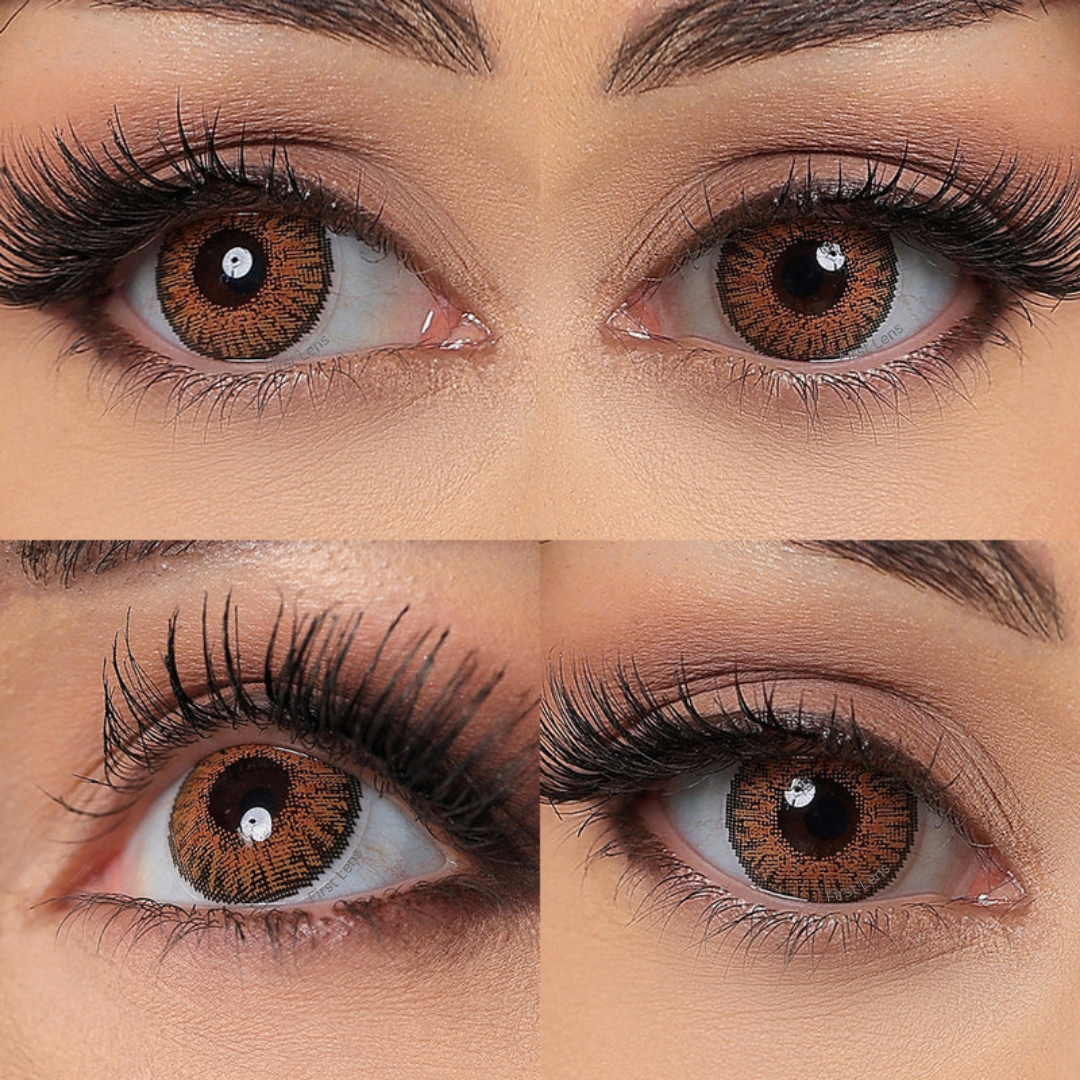 CELEBRATION COLORS | Yearly Color Contact Lens (1 Lens Per Bottle)-Honey Allure