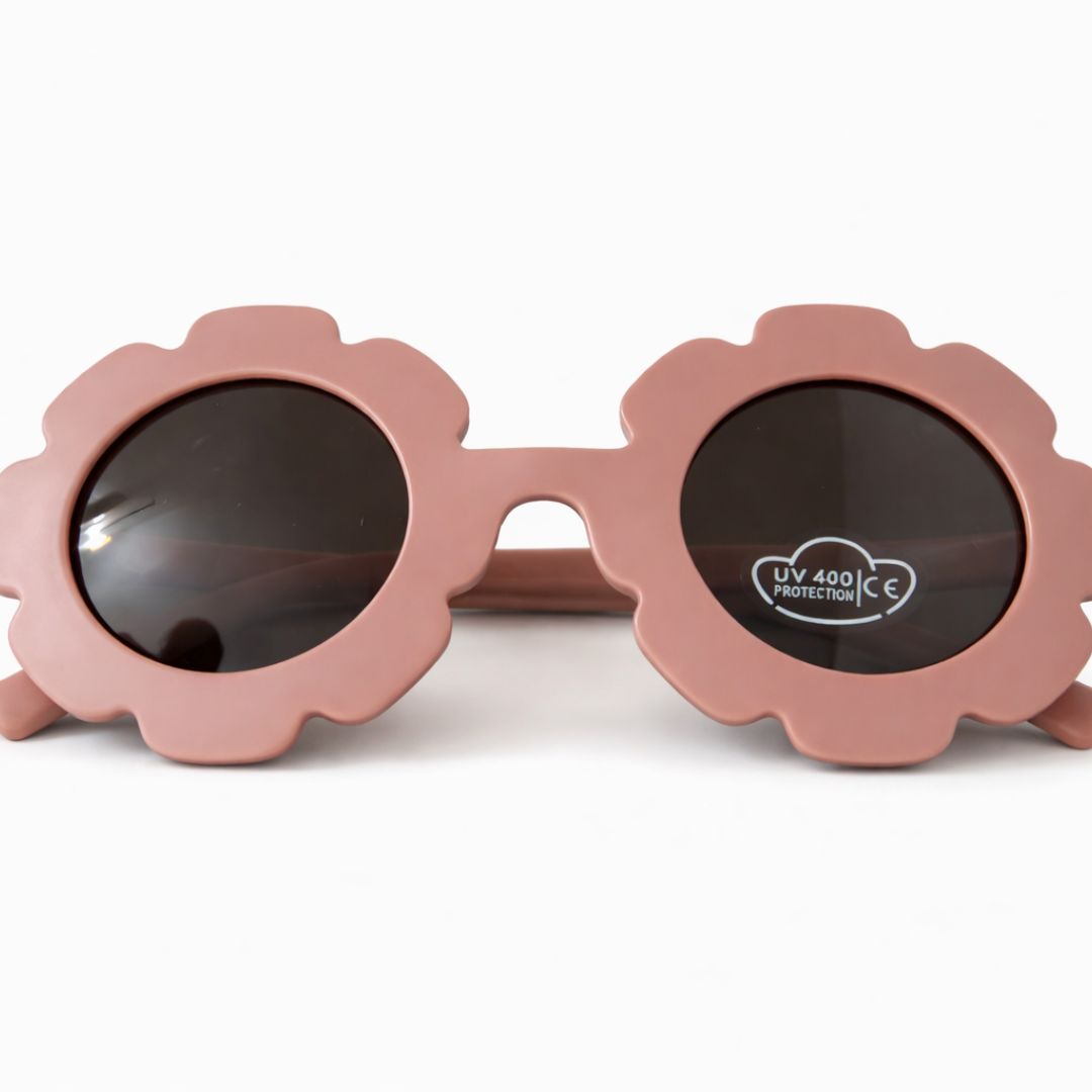 First Lens Charm Customized Kids Sunglasses With Name UV400 Beige - S424