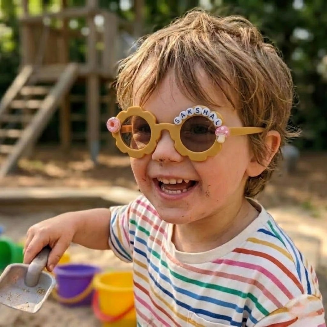 First Lens Charm Customized Kids Sunglasses With Name UV-Mango-400