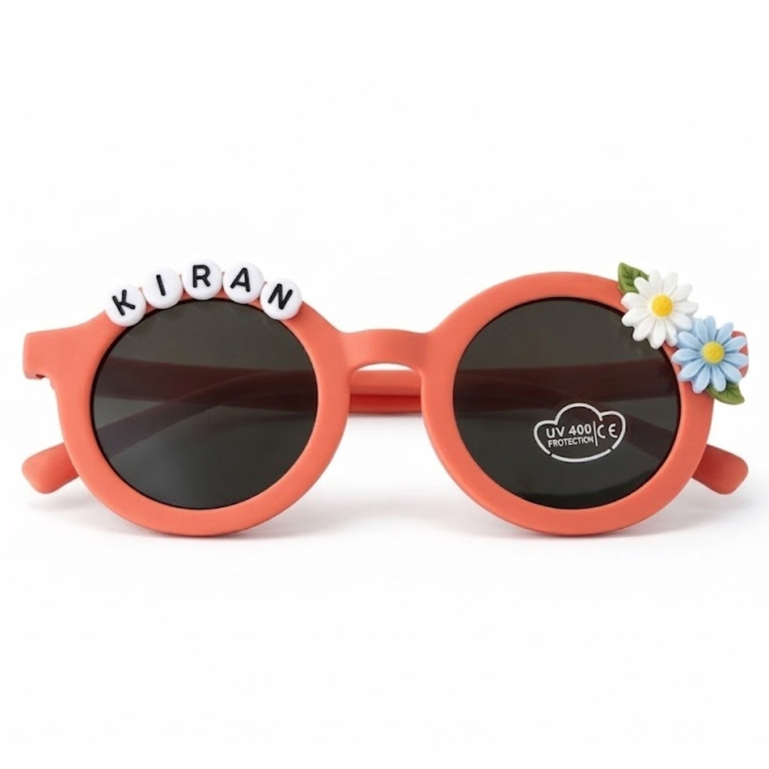 First Lens Kids Custom Sunglasses With Name UV-Rust-400