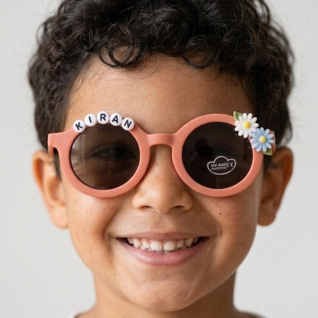 First Lens Kids Custom Sunglasses With Name UV-Rust-400