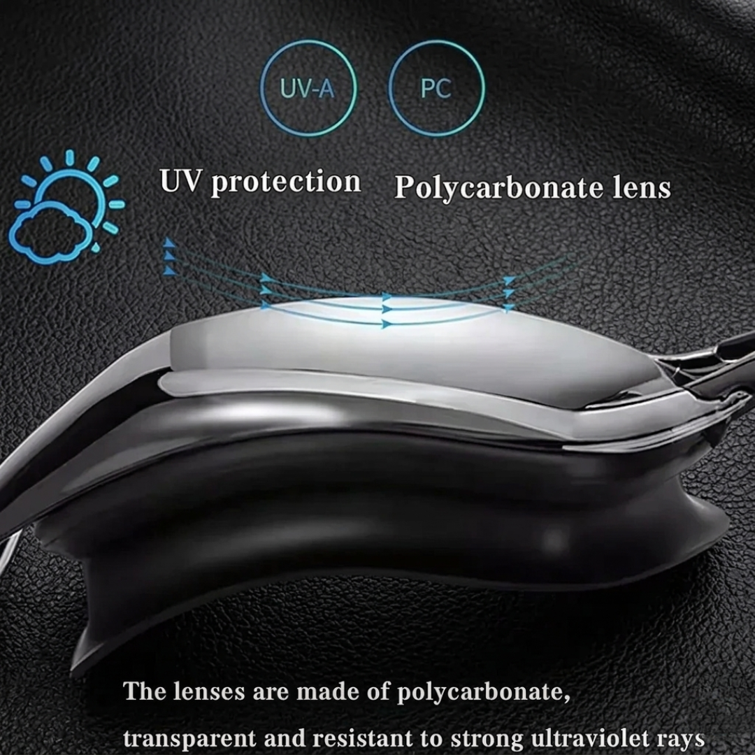 First Lens Customize Powered Swimming Goggles with UV Protection & Antifog 013