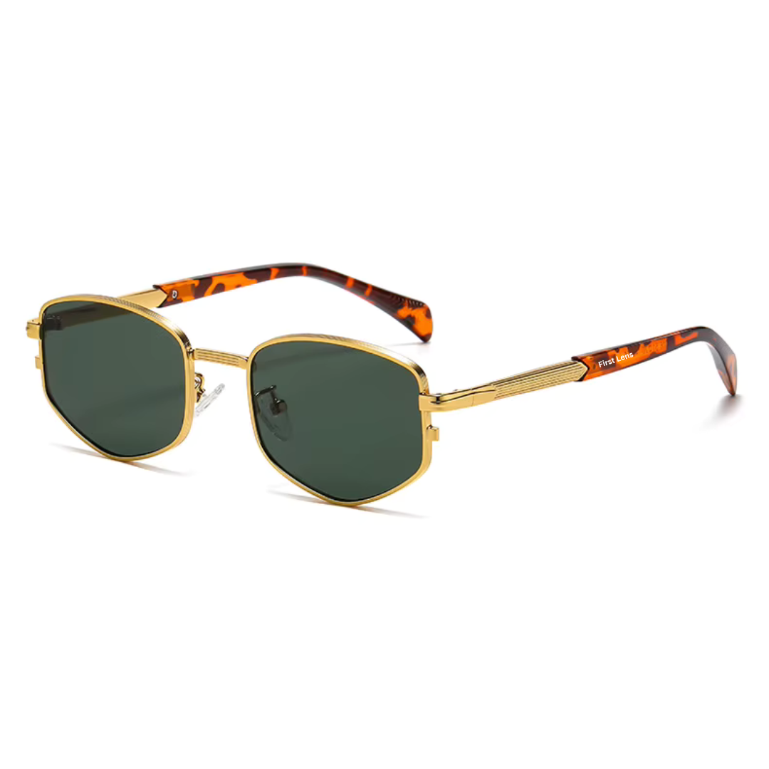 First Lens AeroPrime UV400 Sunglasses - Leopard-Green - S334
