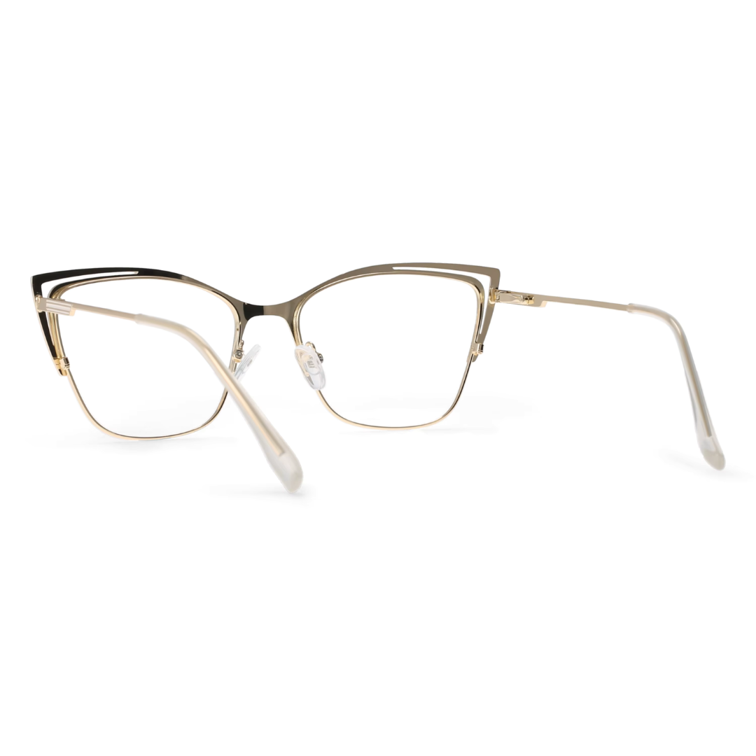 First Lens Beige Charm Cat-Eye Blue Light Computer Glasses