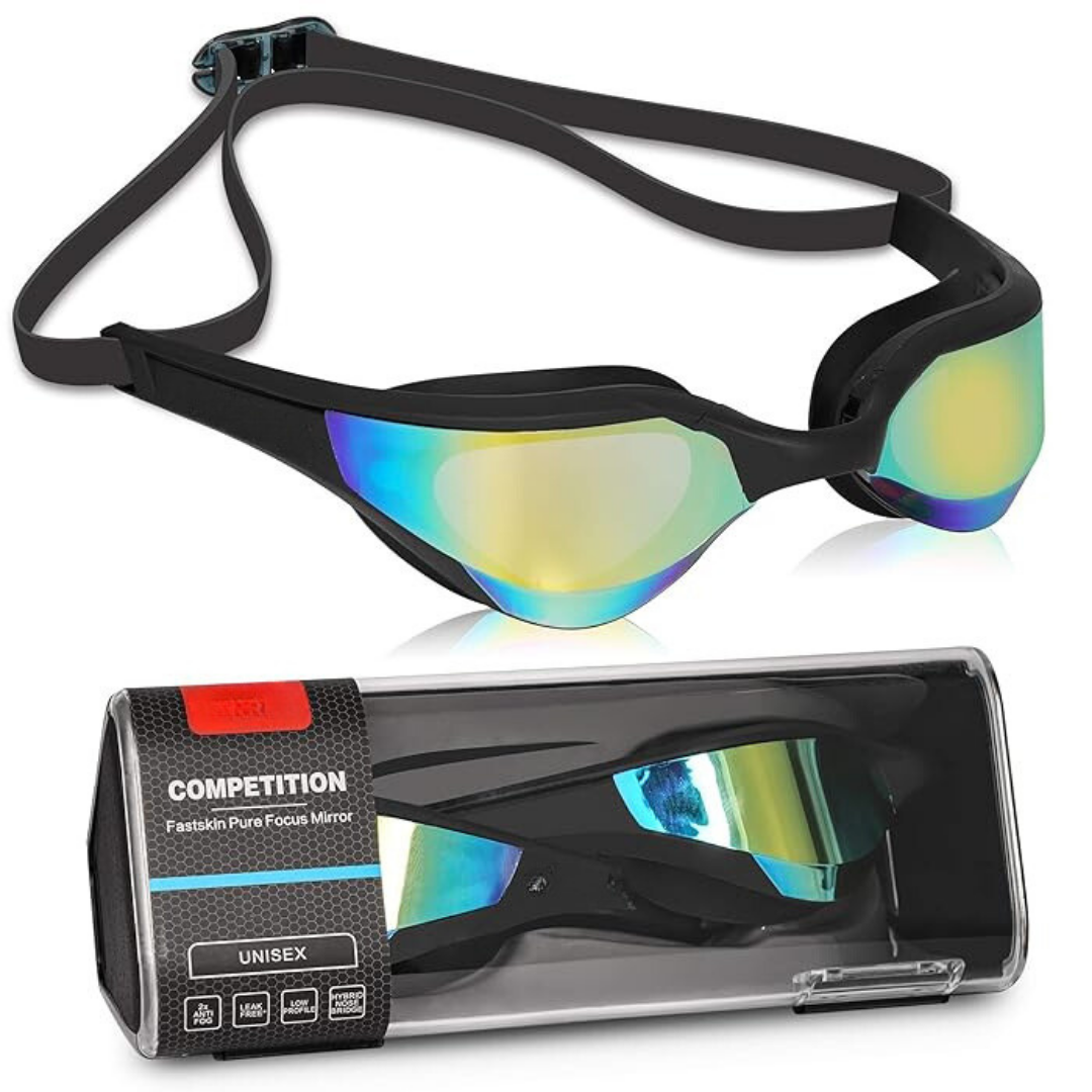 First Lens BlueDive Swimming Goggles for Adults - 006 Black
