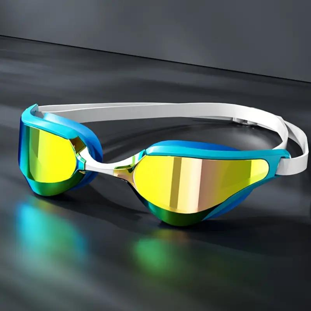 High-performance First Lens Black BlueDive Swimming Goggles for Adults
