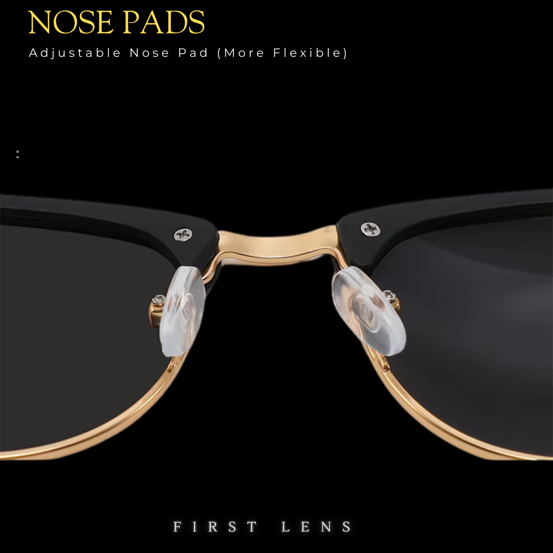 First Lens Bold Matte Sunglasses UV400 - Black - S051