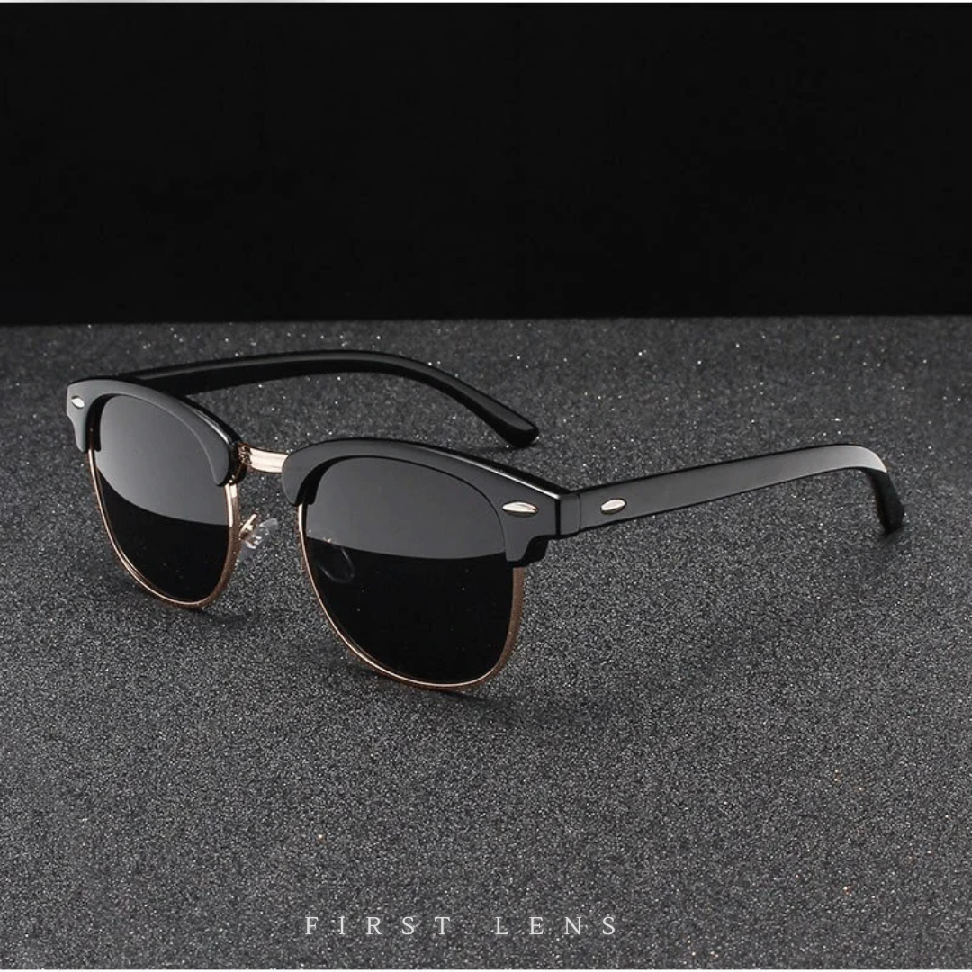 First Lens Bold Matte Sunglasses UV400 - Black - S051
