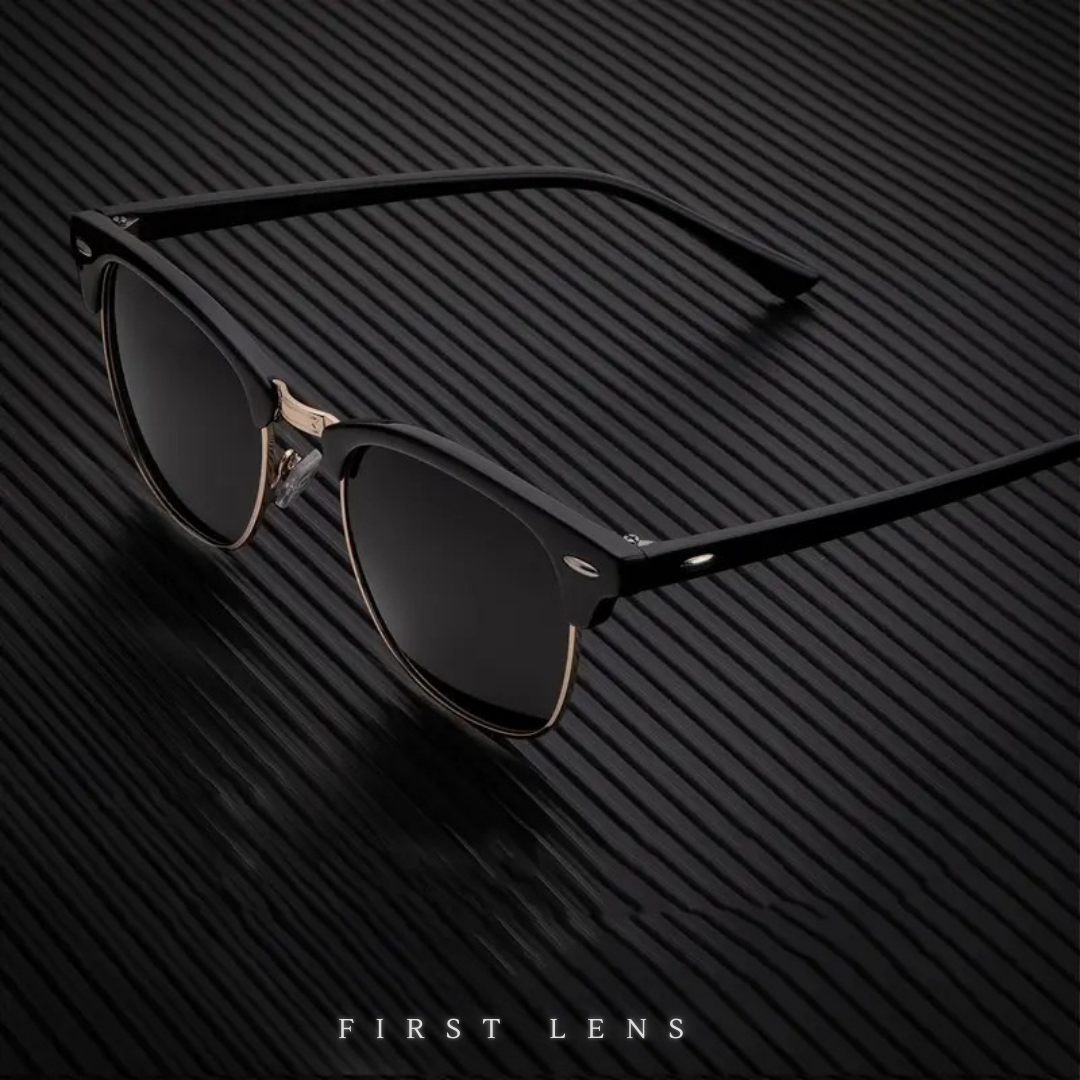 First Lens Bold Matte Sunglasses UV400 - Black - S051