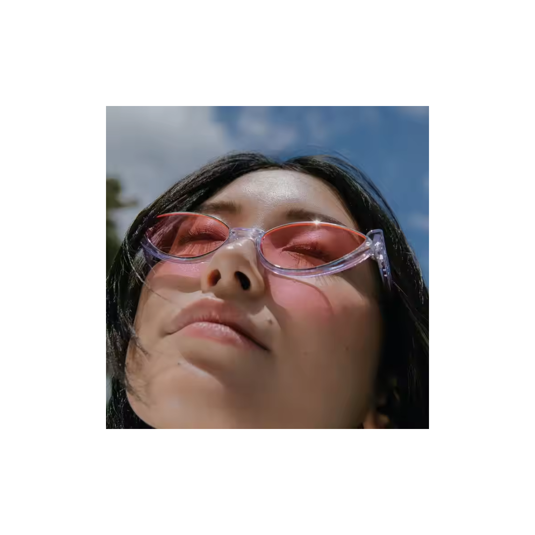 First Lens Cat Eye Eclipse Sunglasses UV-400