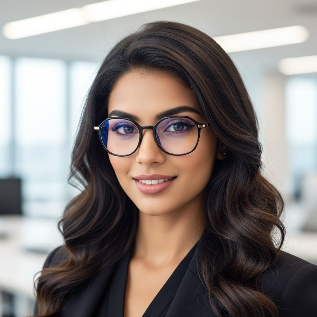 First Lens Chic Square Blue Light Computer Glasses - B043