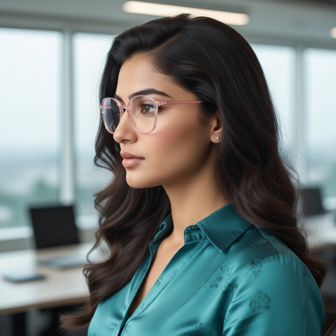 First Lens Chic Square Blue Light Computer Glasses - B043