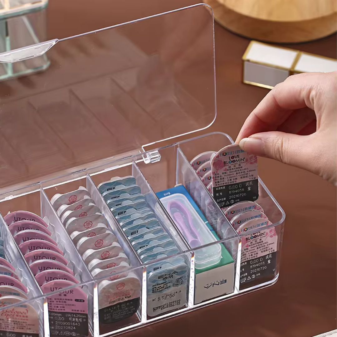 First Lens Transparent Contact Lens Organizer