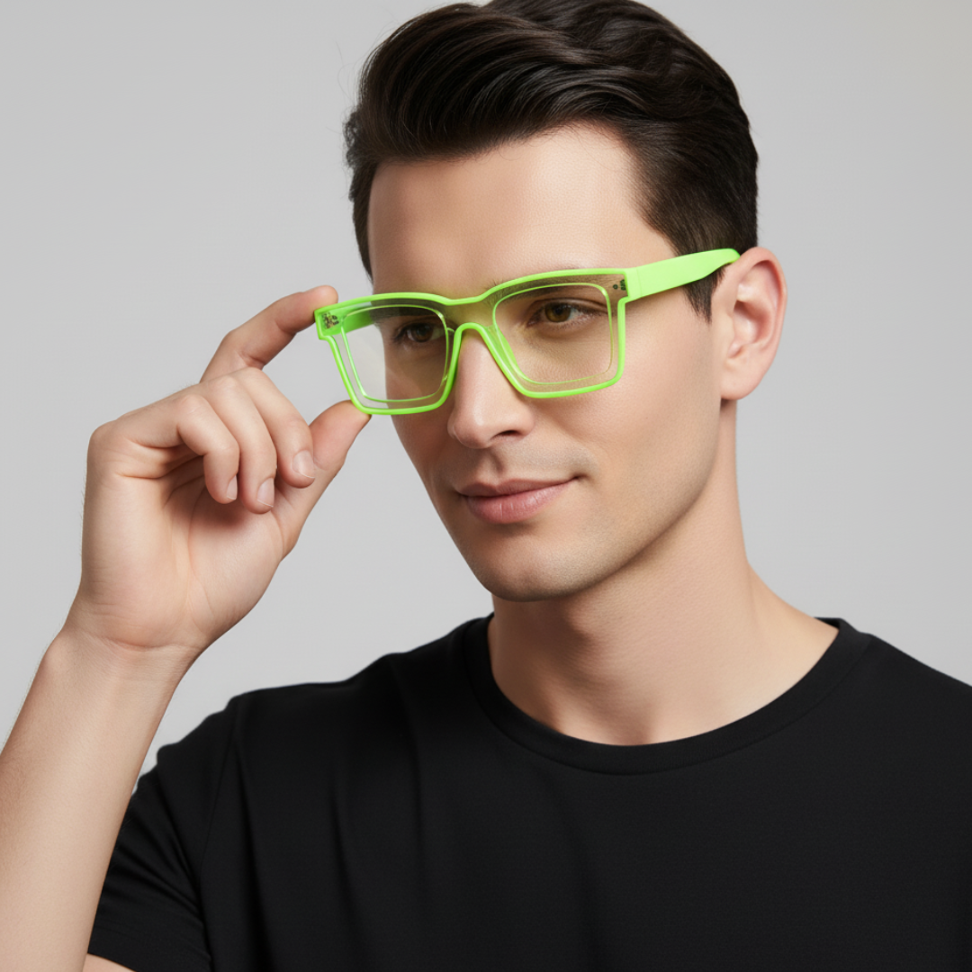 First Lens Crystal Green Computer Glasses - 002 - B068