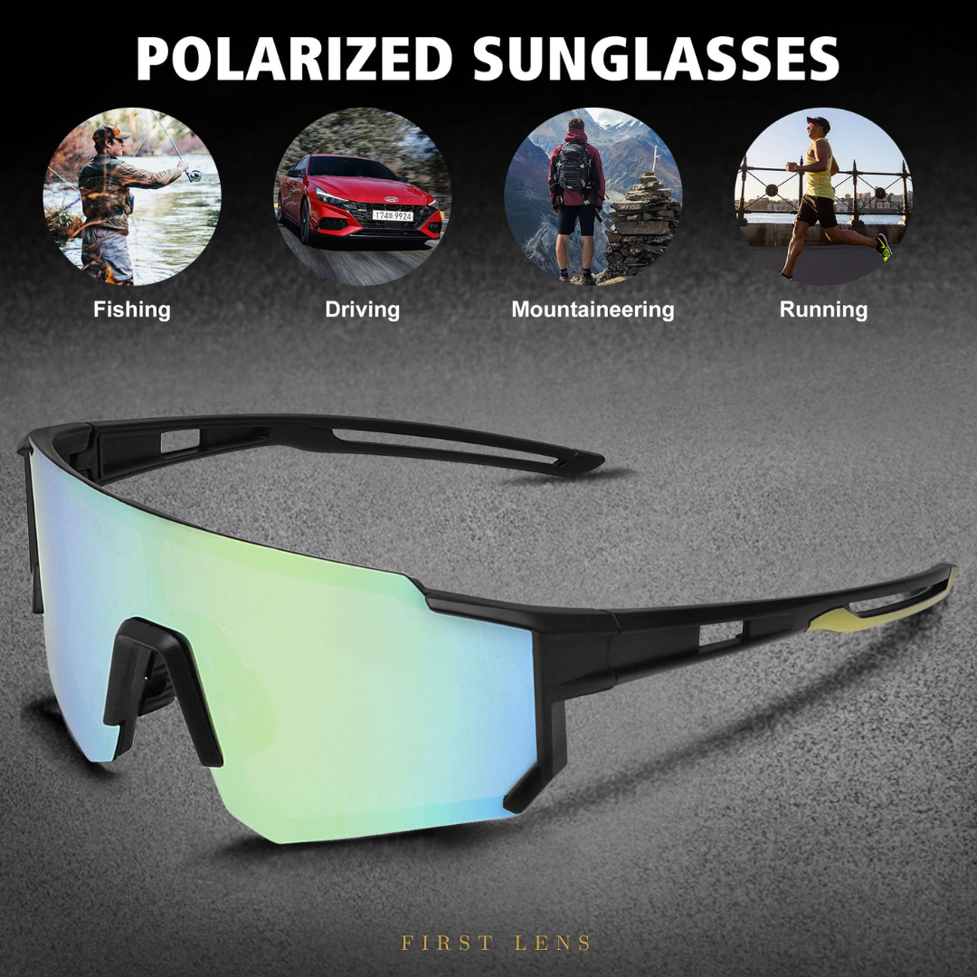First Lens Sports Sunglasses Uv400 Polarized Pink Red - S113