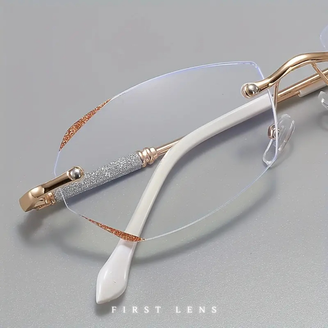 First Lens Diamond-Blink Blue Light Reading Glasses - R004