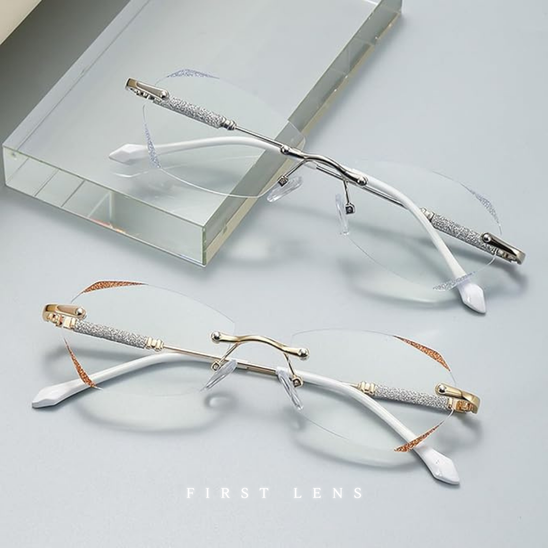 First Lens Diamond-Blink Blue Light Reading Glasses - R004