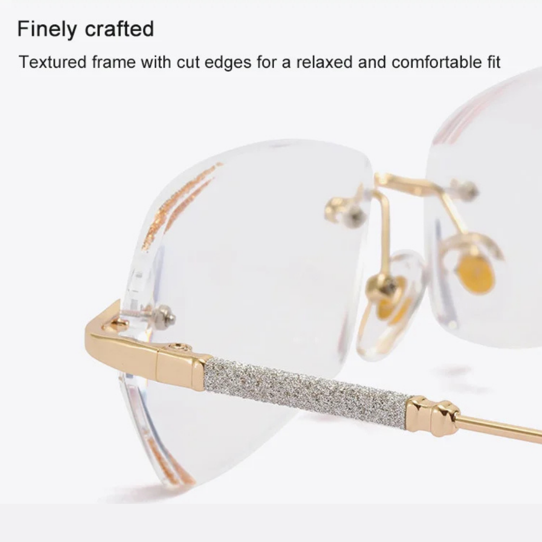 First Lens Diamond-Blink Blue Light Reading Glasses - R004