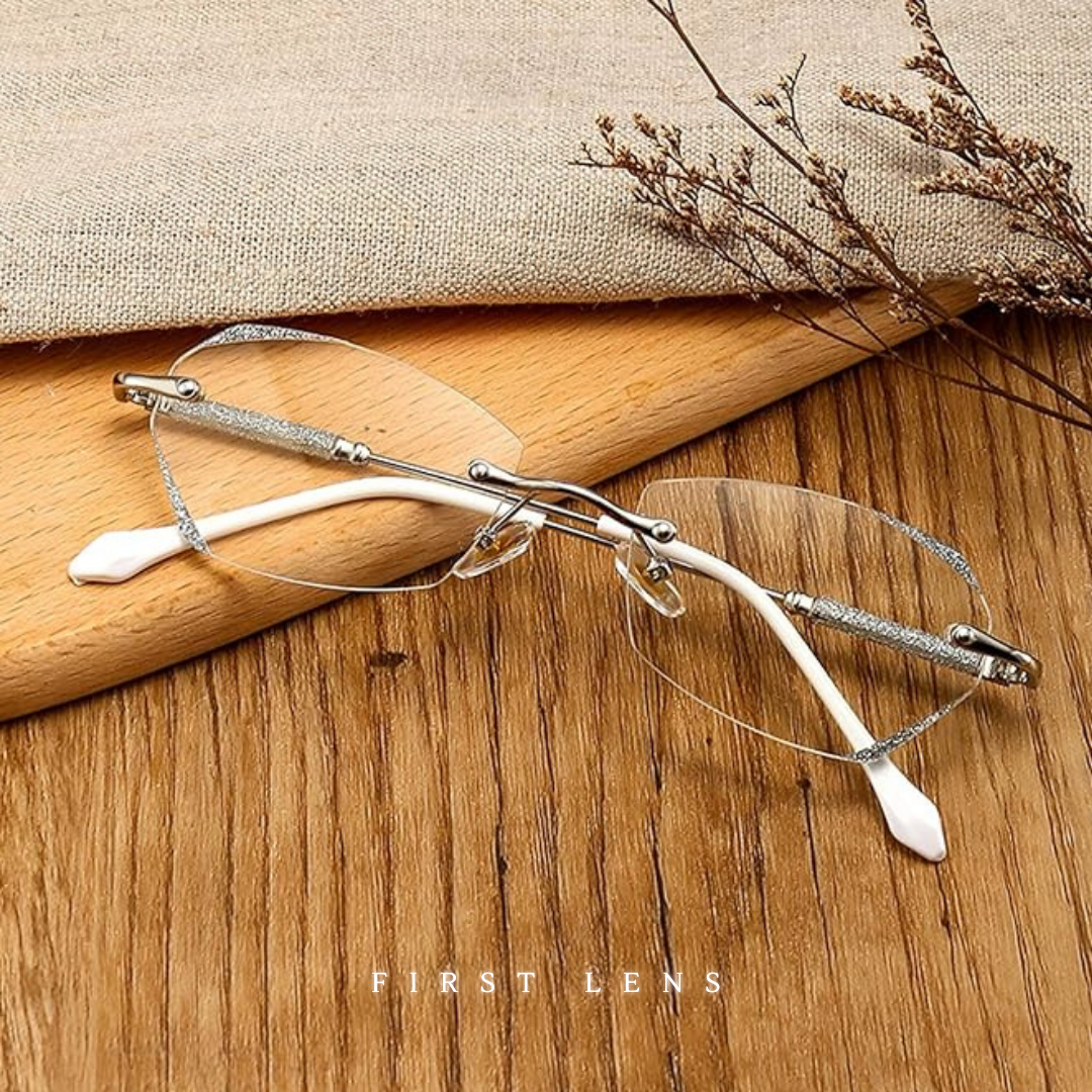 First Lens Diamond-Blink Blue Light Reading Glasses - R004