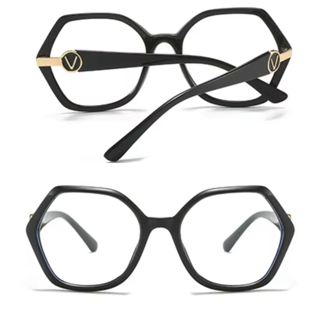 First Lens Diamond-Cut Transparent computer glasses - B061