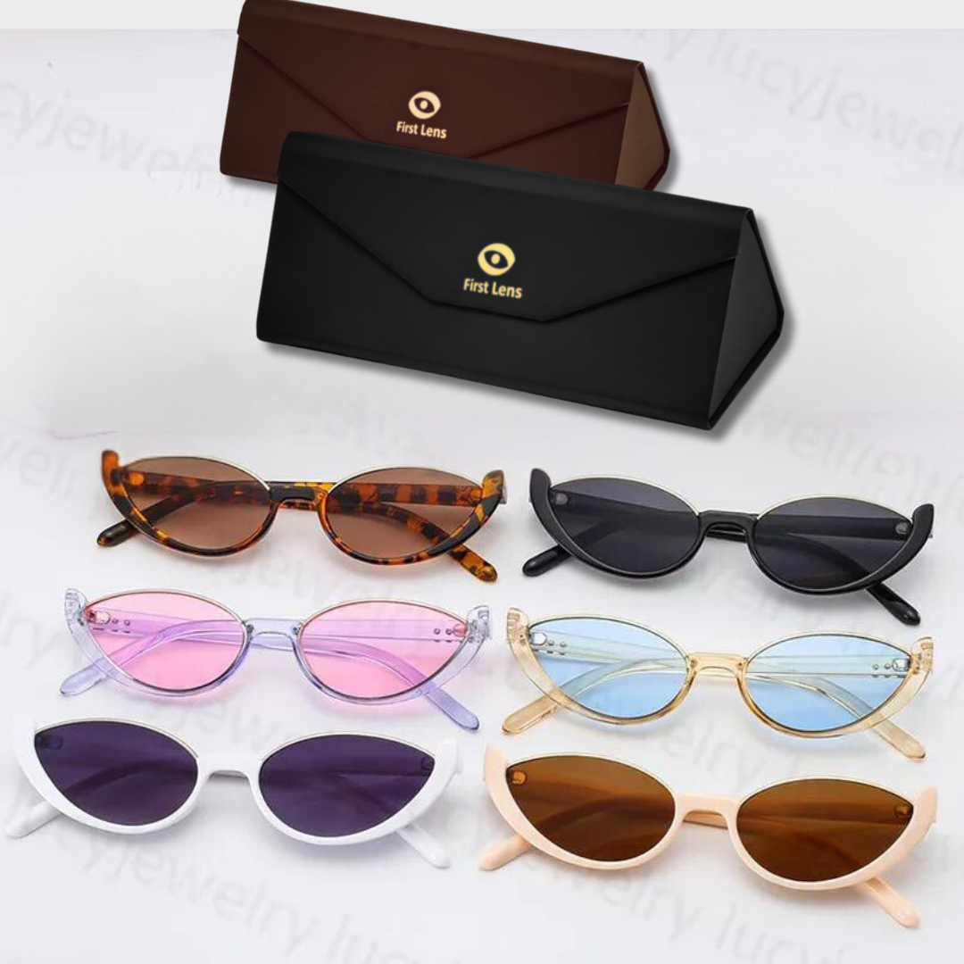 First Lens Cat Eye Eclipse Sunglasses UV-400 - S067