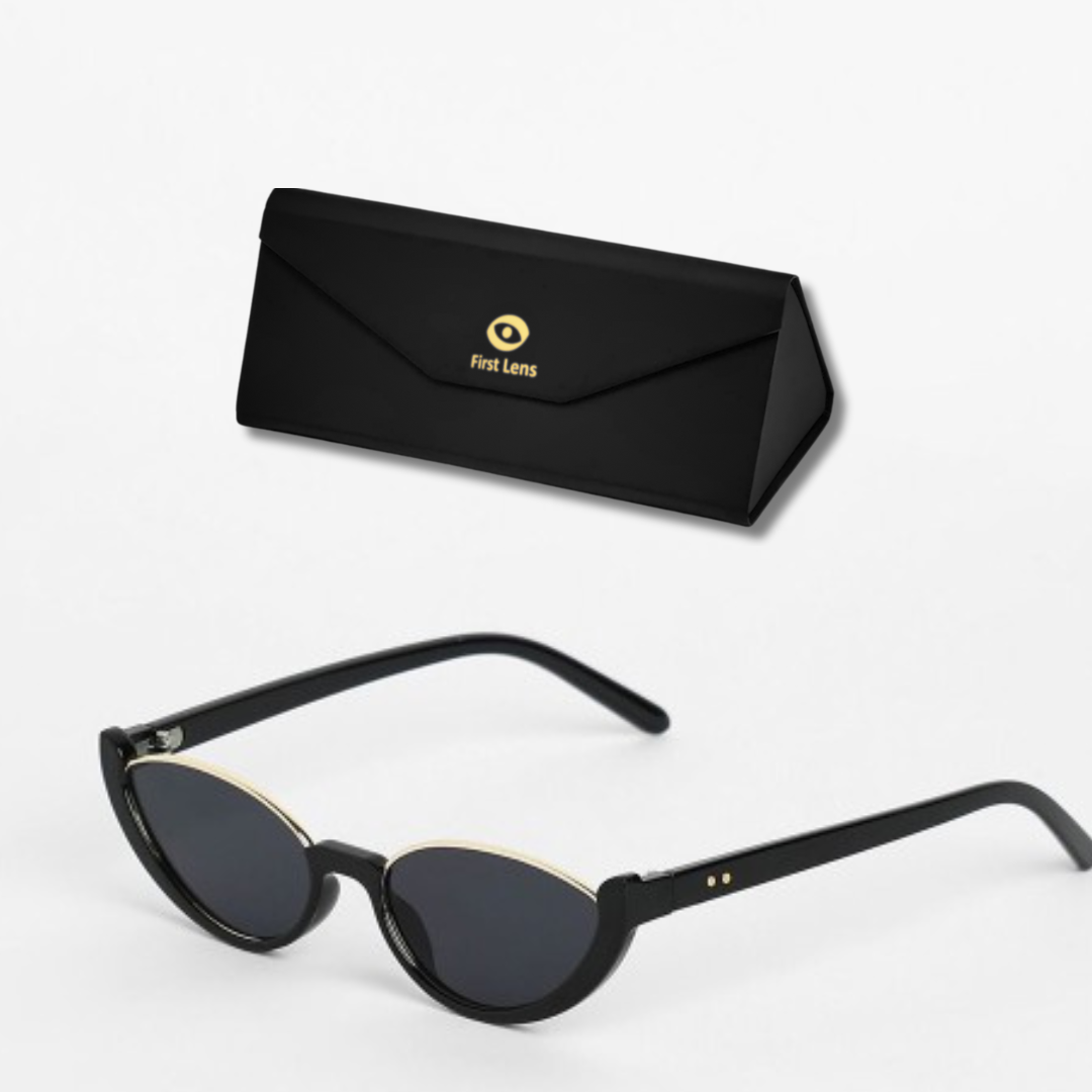 First Lens Cat Eye Eclipse Sunglasses UV-400 - S067