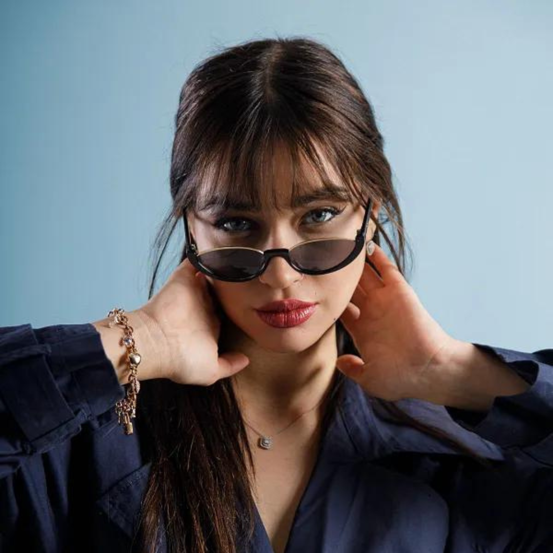 First Lens Cat Eye Eclipse Sunglasses UV-400 - S067