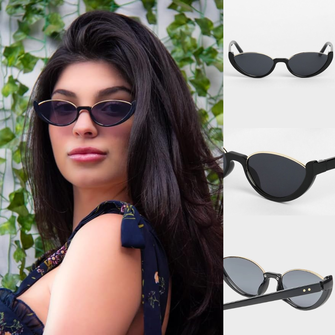 First Lens Cat Eye Eclipse Sunglasses UV-400 - S067