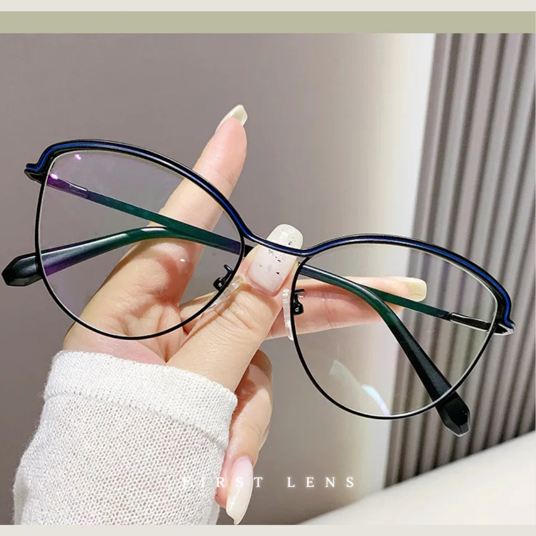First Lens Elegant Cat-Eye Blue Light Computer Glasses - B039