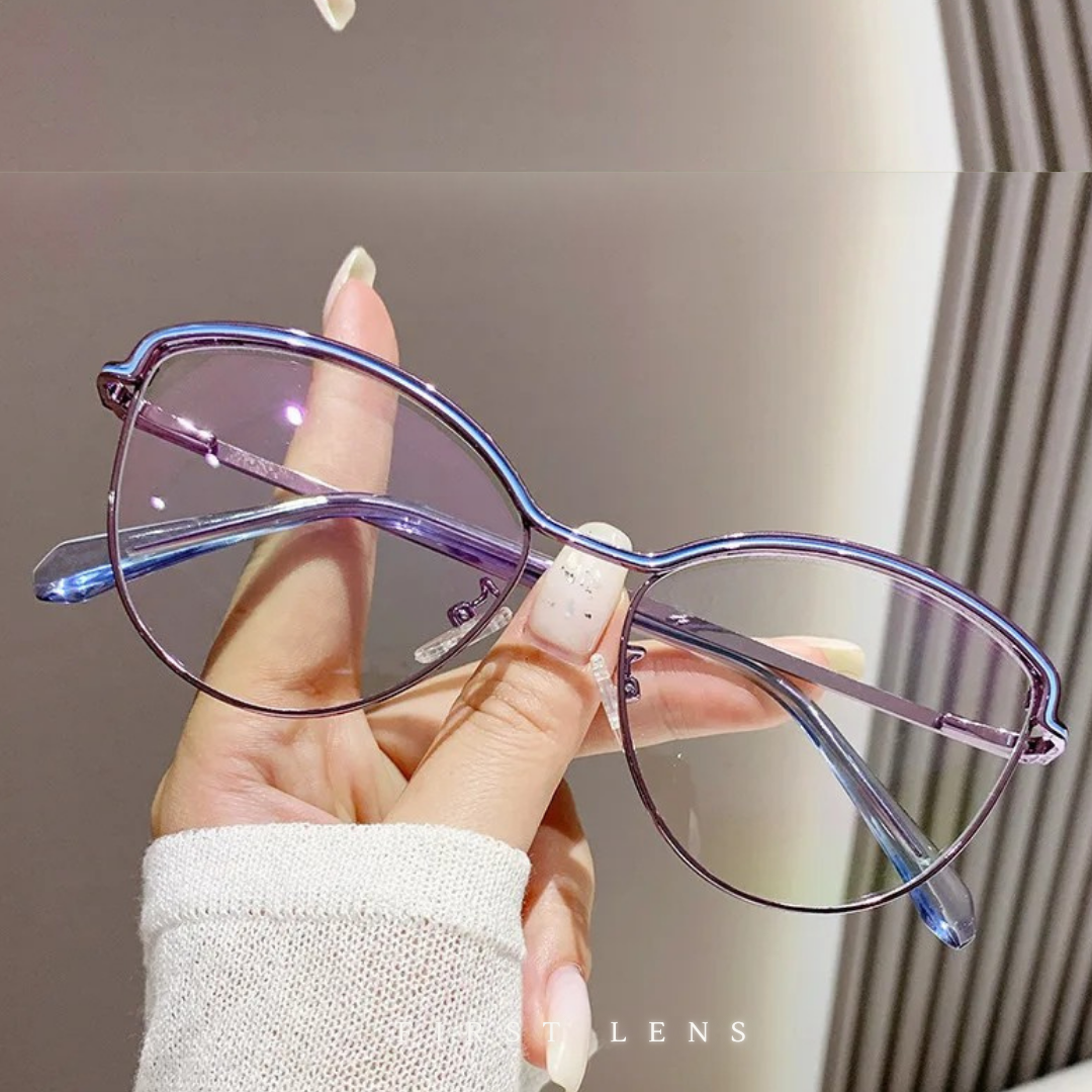 First Lens Elegant Cat-Eye Blue Light Computer Glasses - B039