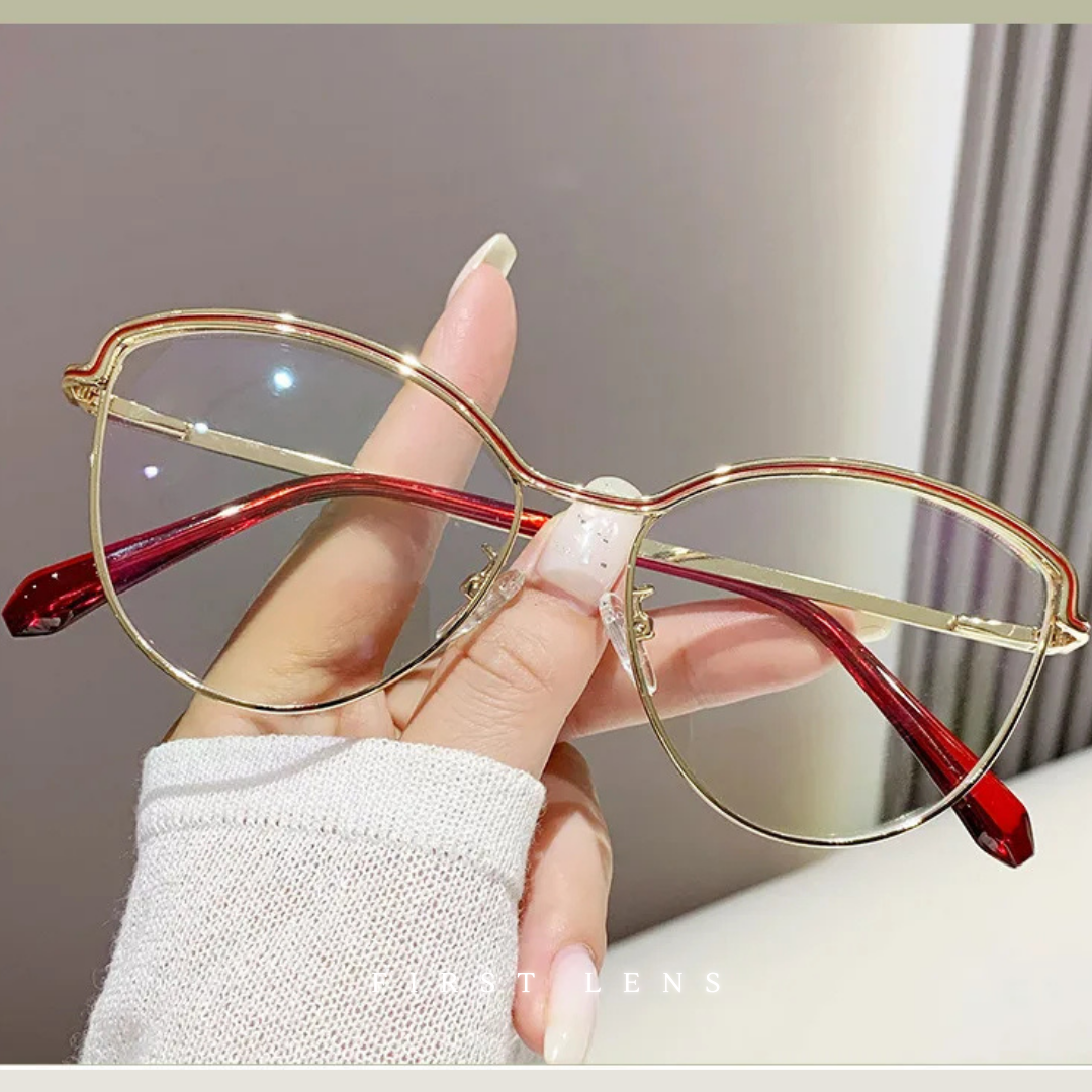 First Lens Elegant Cat-Eye Blue Light Computer Glasses - B039