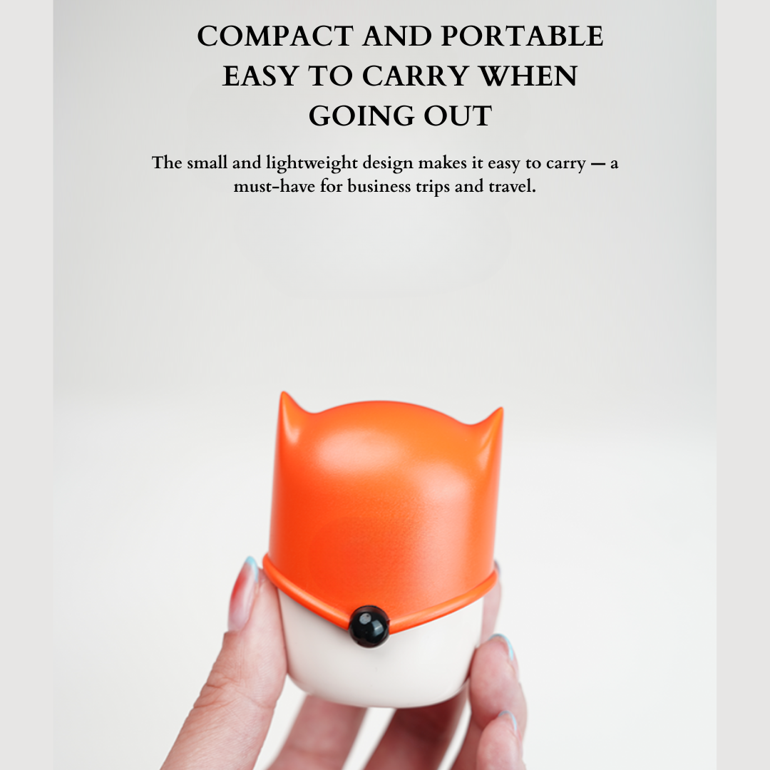 First Lens FoxyCap Contact Lens Travel Kit - Orange