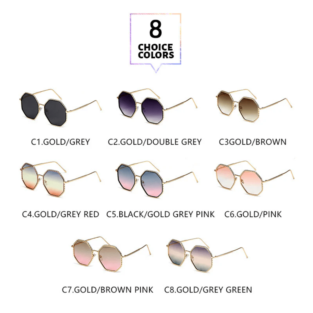 First Lens Glam Oversized Sunglasses - S071