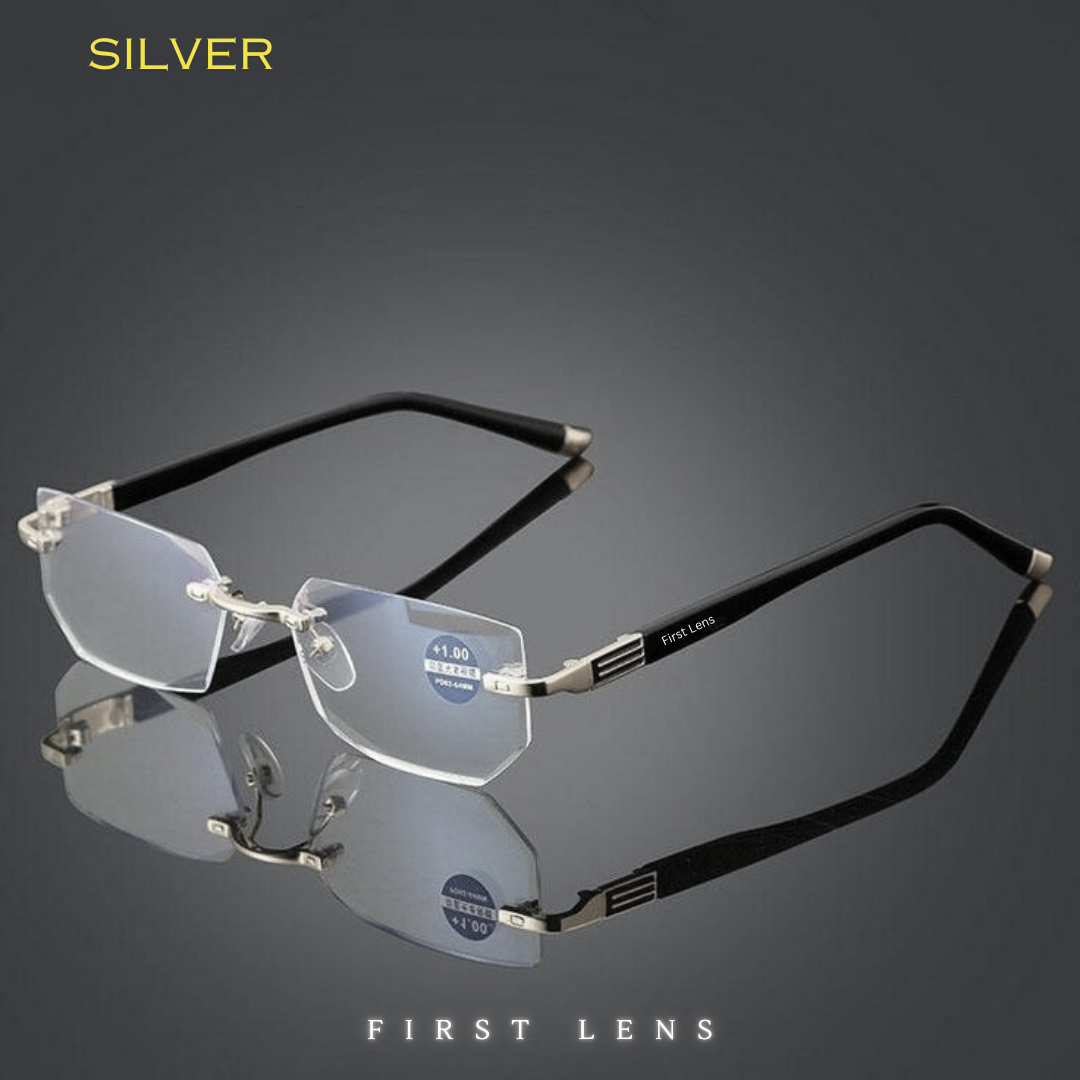 First Lens GoldAccent Blue Light Reading Glasses - R003