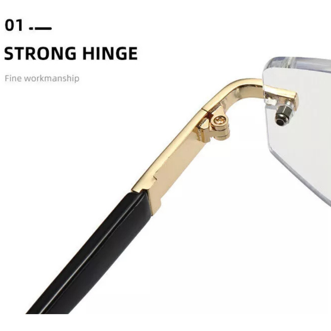 First Lens GoldAccent Blue Light Reading Glasses - R003