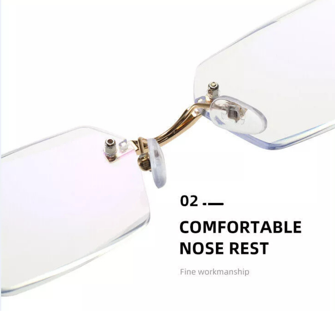 First Lens GoldAccent Blue Light Reading Glasses - R003