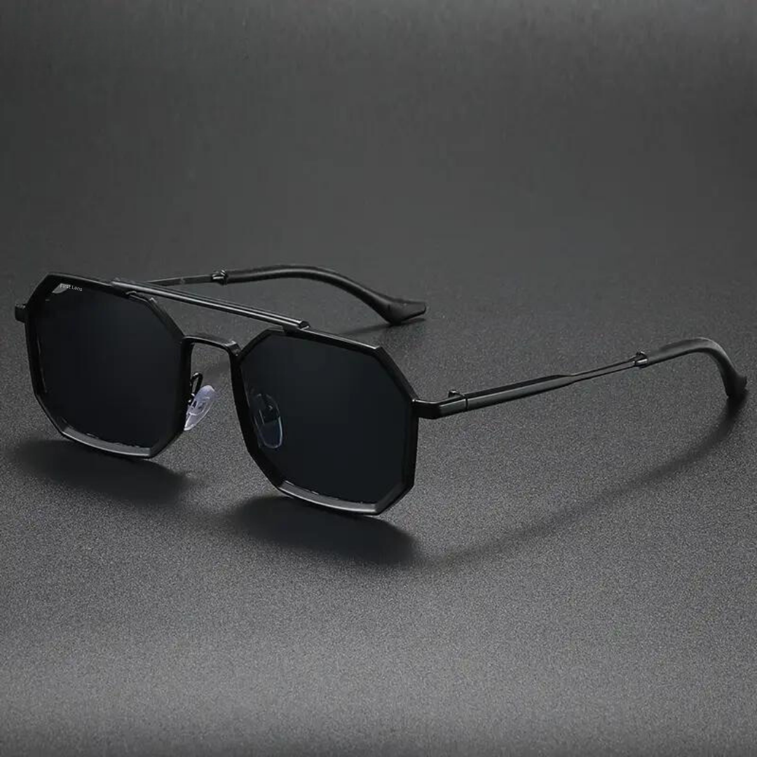 First Lens Gun Metal Sunglasses - Side View