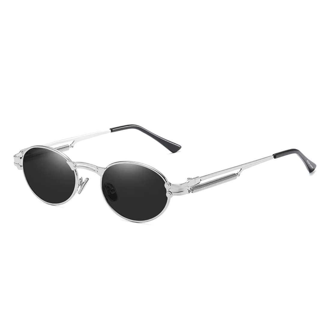 First Lens Heritage UV400 Sunglasses - Silver-Black - S331