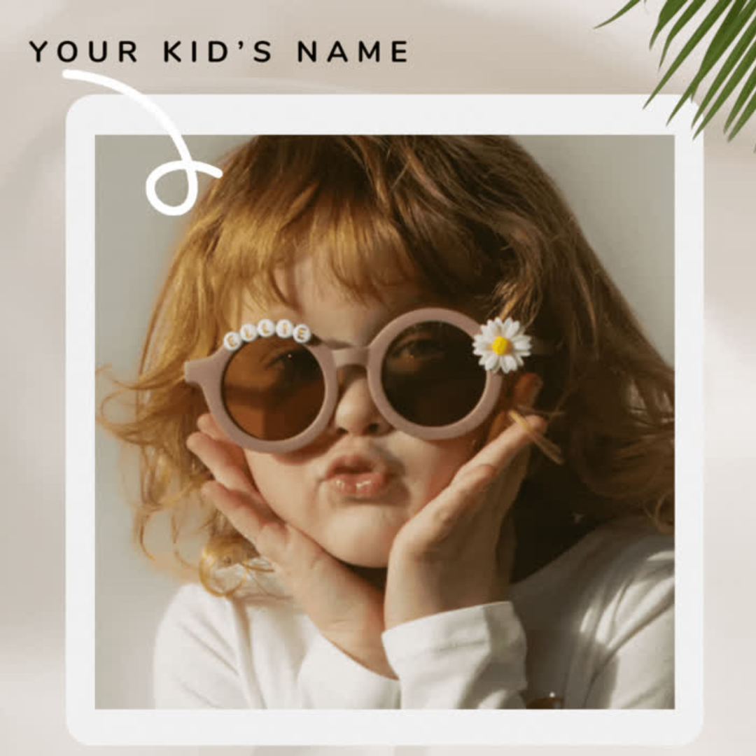 First Lens Kids Custom Sunglasses With Name UV-400