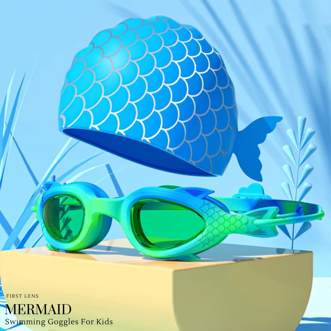 First Lens Mermaid Swimming Goggles For Childrens 006 - Age (3 to 8)