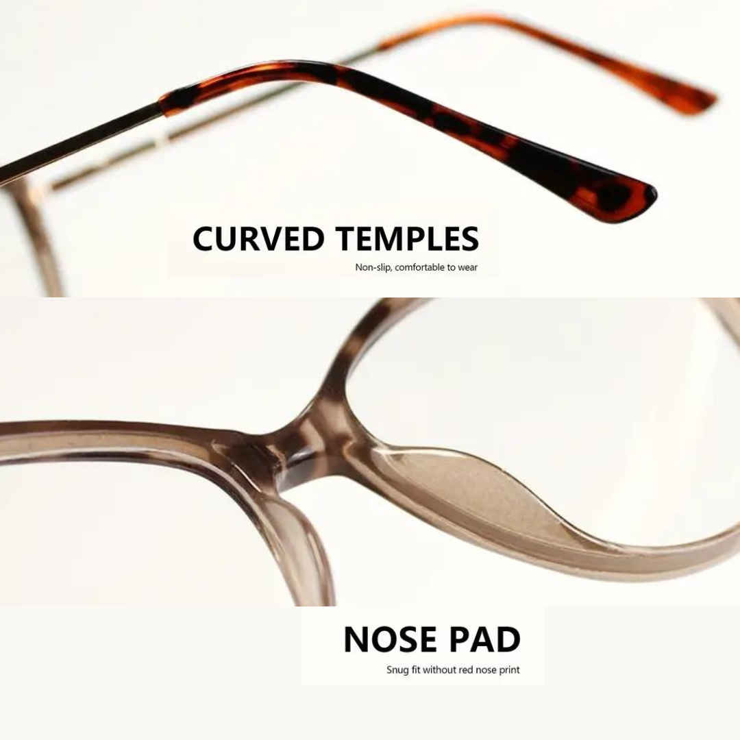 First Lens KittyEyes Blue Light Computer Glasses Leopard 001 - B059