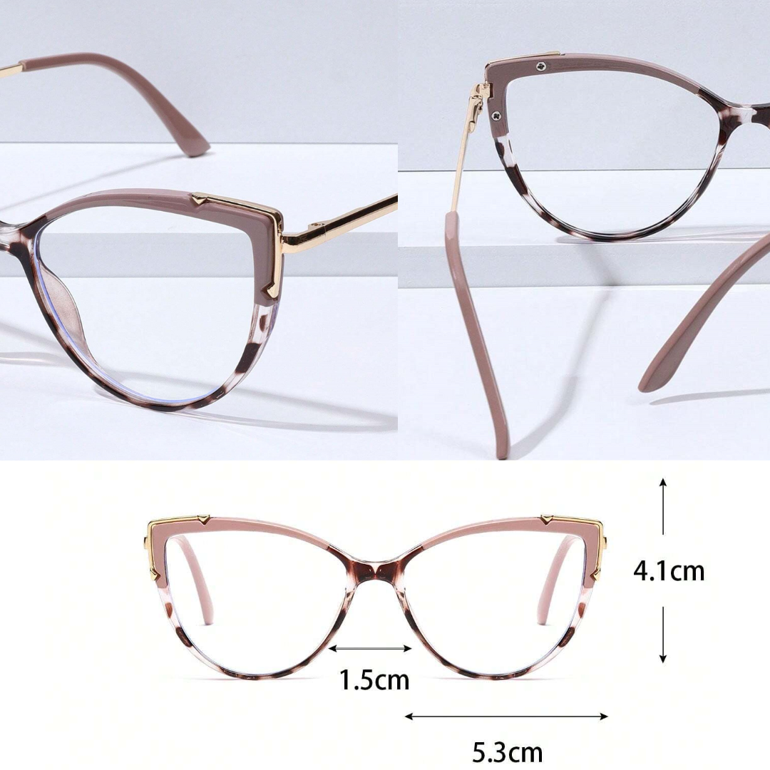First Lens KittyEyes Blue Light Computer Glasses Leopard 001 - B059