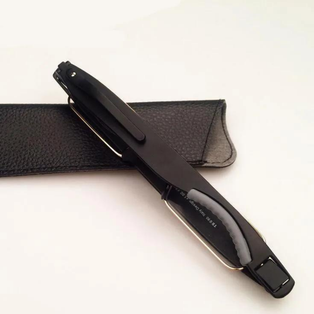 First Lens Library Reading Glasses in an open case.