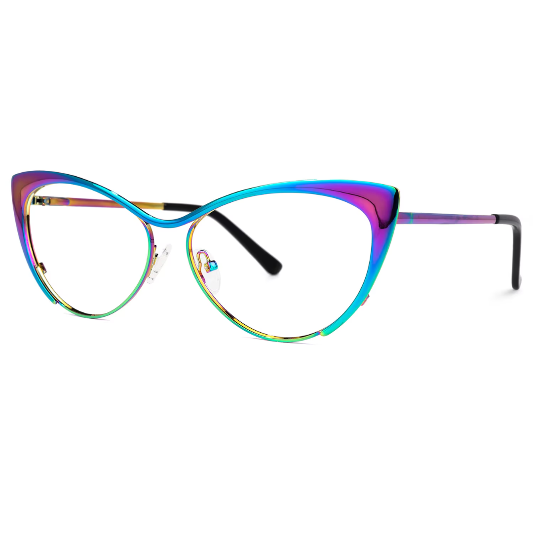 First Lens Meow Blue Light Computer Glasses - Rainbow - B052