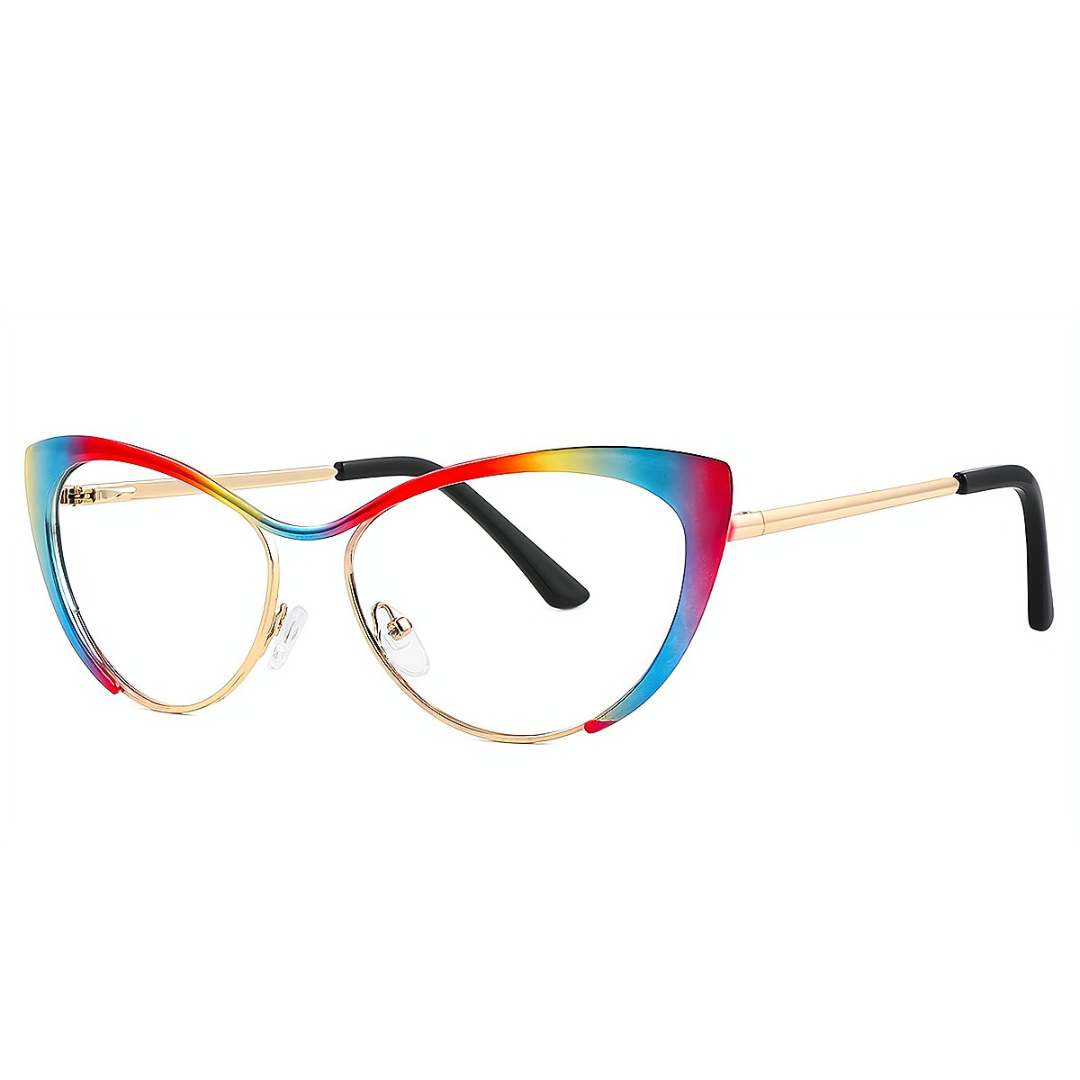 First Lens Meow Blue Light Computer Glasses - Rainbow - B052