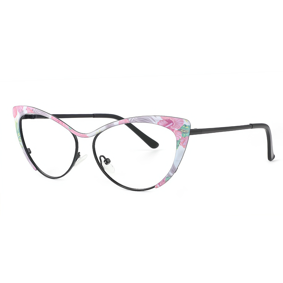 First Lens Meow Blue Light Computer Glasses - Floral - B051
