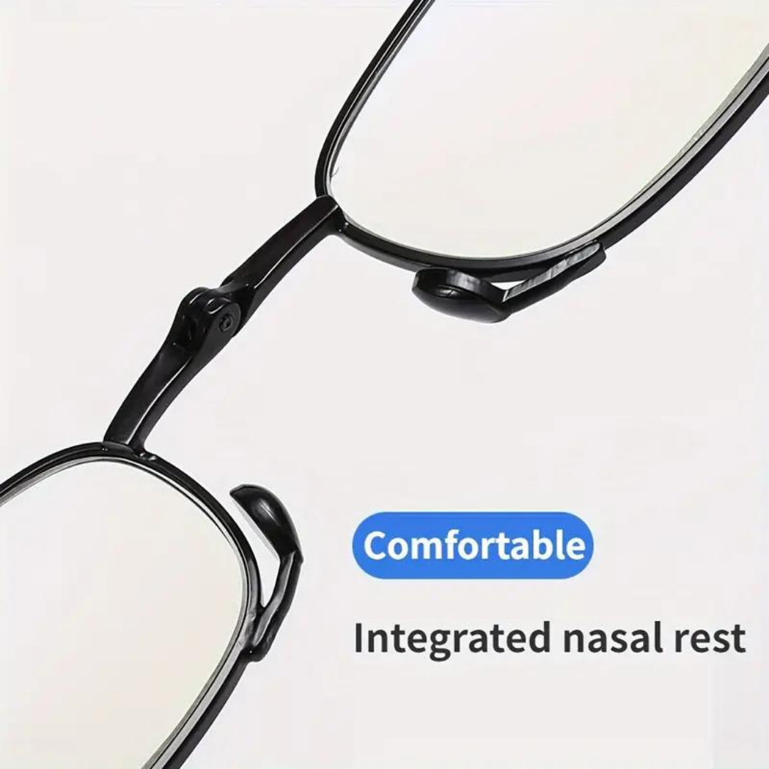 Compact First Lens Metal Frame Reading Glasses