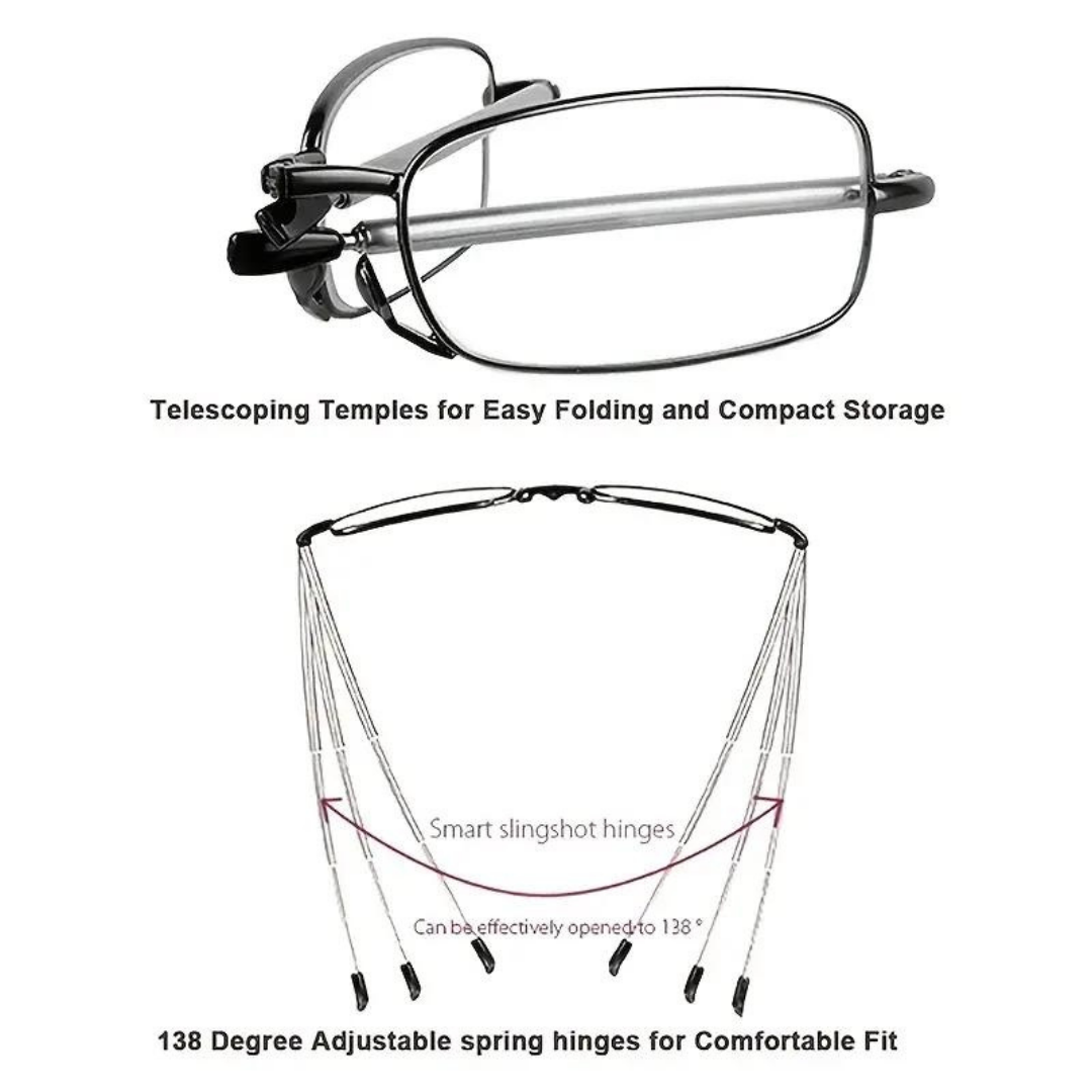 High-quality foldable reading glasses by First Lens